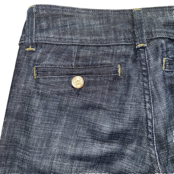 bebe premium denim, woman's 26 p, DARK WASH, Jeans, Wide leg, dark wash - Picture 8 of 11